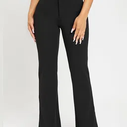 CILIMILI Women Relaxed Straight Leg High-Rise Trousers-image-36