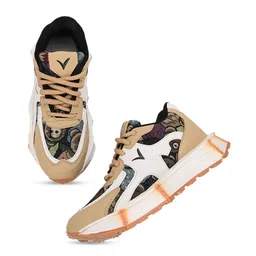 Vellinto Men Printed Round Toe Lace Ups Sneakers image 3