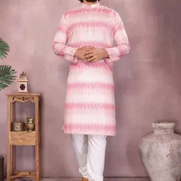 FINFOL Men Abstract Printed Cotton Kurta with Churidar-picture-33
