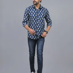 Moda Rapido Men Comfort Opaque Printed Casual Shirt-picture-23