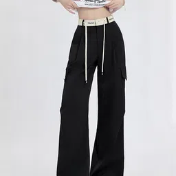 LULU & SKY Women High-Rise Easy Wash Trousers-picture-31