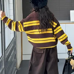 LULU & SKY Boys Striped Pullover image 4