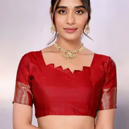 WOVENSTOCK Zari Pure Silk Kanjeevaram Saree image 4