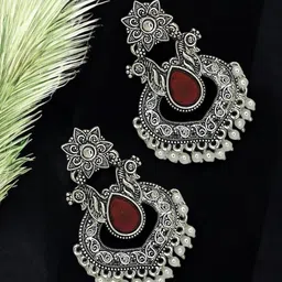FEMMIBELLA Geometric Drop Earrings-image-2