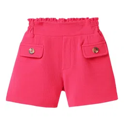CrayonFlakes Girls Solid Mid-Rise Regular Fit Shorts-image-47