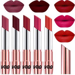 VOLO Set Of 5 Creme Matte Lipstick - 3.5 g Each - 38-42-43-44-49-picture-42