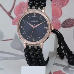 VIRAKTI Women Brass Dial & Wrap Around Straps Analogue Watch M-01-BLACK-picture-27