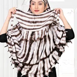 vicharan VicharanEthnic Women Printed Cotton Driving Scarf image 1