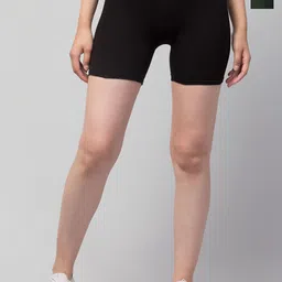 CKARFE Women Pack of 2 Solid Skinny Fit Cycling Sports Shorts-picture-32