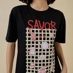 Mast & Harbour Women Printed Pockets T-shirt image 5