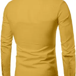mildin Men Slim Fit Solid Spread Collar Casual Shirt image 2