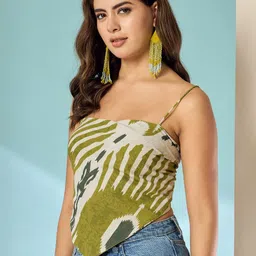 InWeave Print Cotton Crop Top image 3