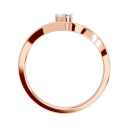 Sparkles 14 Kt Rose Gold Diamond Studded Round Shaped Ring 1.87 g-picture-41