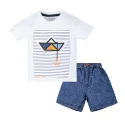 My Milestones Boys Printed T-shirt with Shorts-picture-57