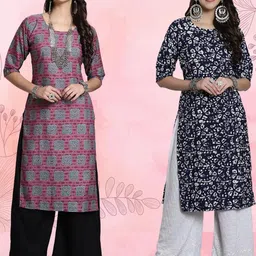 ethnic basket Cotton Embroidered Kurta-picture-30