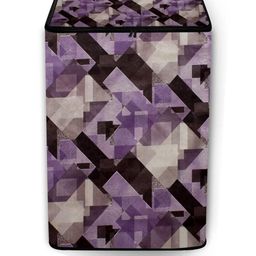 The Furnishing Tree Washing Machine Cover Checkered Pattern Magenta Base Compatible for Whirlpool 6-picture-18