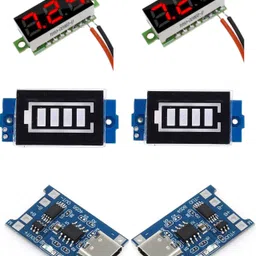 doctorgentle Battery Capacity Indicator With Led Volt Meter 100v & Ctype Charging Module Pack of 6 Non-magnetic Electronic Level-picture-16