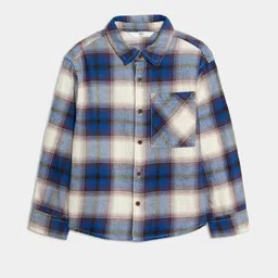 Marks & Spencer Boys Checked Spread Collar Pure Cotton Casual Shirt-picture-10