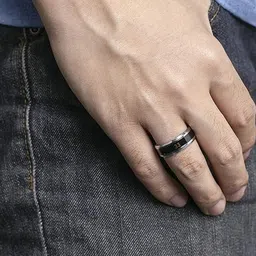 Lovemi Movements Silver-Plated Stainless Steel Finger Ring-image-25