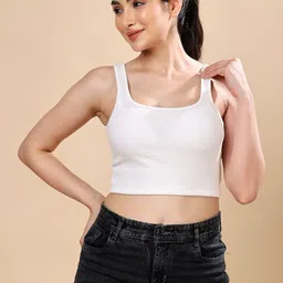 Moda Rapido Women Pack of 2 Cotton Tank Crop Top-picture-10