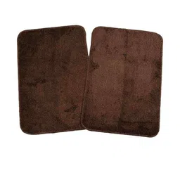 RJVT Brown Microfibre 1400 GSM Bath Rugs-image-61