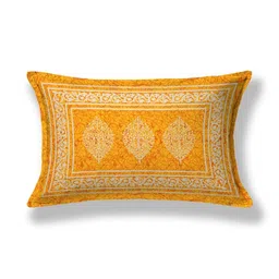 MILAAV Yellow Floral 144 TC Single Bedsheet with 1 Pillow Covers image 4