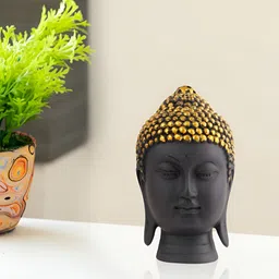 Zart Black Buddha Idol Showpiece image 2