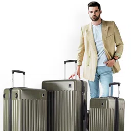TIMUS Neolite Set Of 3 Textured Hard-Sided Trolley Bag-picture-17