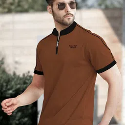 TRIPR Men High Neck T-shirt image 4