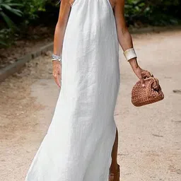 LULU & SKY Women Maxi Dress With Side Slits Detail-picture-35