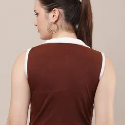 Raabta Fashion Women Ribbed Fitted Crop Top image 5