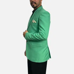 GARGIAN Master Cut Men Green Blazer Suit image 3