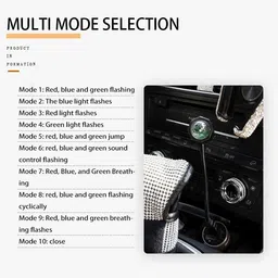 moozmob 360 Degree Flexible Car Disco Light 7 Colors + 9 Functional Mode Night Light Shower Laser Light image 5