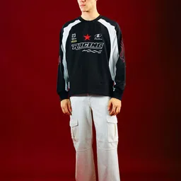 bonkers corner Men Full Sleeve Printed Reversible Sweatshirt image 2