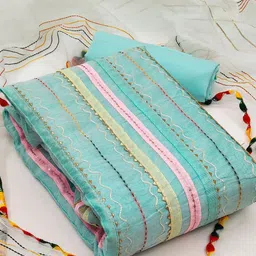 NEGRONI Embroidered Organza Unstitched Dress Material-picture-17