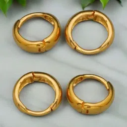 SHREE KRISHNA SHOPPING Gold-Plated Brass Earrings-picture-7