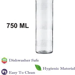 1ST TIME 10 Transparent Glass Solid Water Bottle image 2