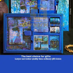 Technochitra Water Lilies at Midnight Kawaii Art Diary Gift Box image 3