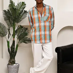Blezza Men Checked Cotton Shirts image 5