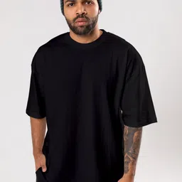 FLYIND VOGUE OUTFIT Men Bio Finish Typography Printed Round Neck Cotton Oversized T-shirt-picture-25