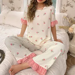 DressBerry Women Printed Night suit-image-93