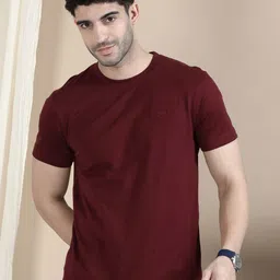 Dogi Verg Men Solid Round Neck Cotton Slim Fit T-shirt-picture-25