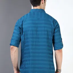 Roadster Men Horizontal Stripes Casual Shirt image 4