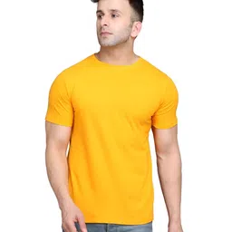 BEYOU FASHION Men Solid Round Neck Cotton Slim Fit T-shirt-picture-30