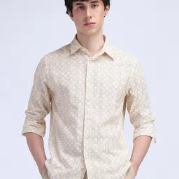 Flying Machine Men Modern Slim Fit Opaque Printed Casual Shirt-picture-25