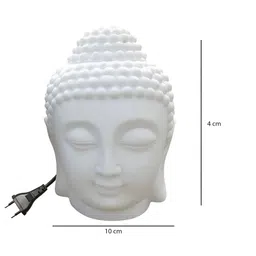 PEEPALCOMM White Textured Buddha Electric Aroma Oil Diffuser image 3
