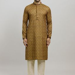 Arihant Rai Sinha Men Floral Printed Regular Kurta with Churidar-picture-48