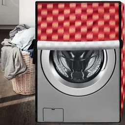 The Furnishing Tree Red PVC Washing Machine Cover image 4