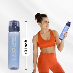 HSR Blue Typography Printed Water Bottle image 3