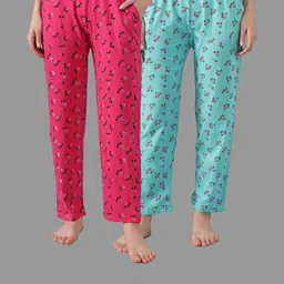 Women Pack Of 2 Relaxed-Fit Casual Wear Lounge Pants/Pyjama-image-59